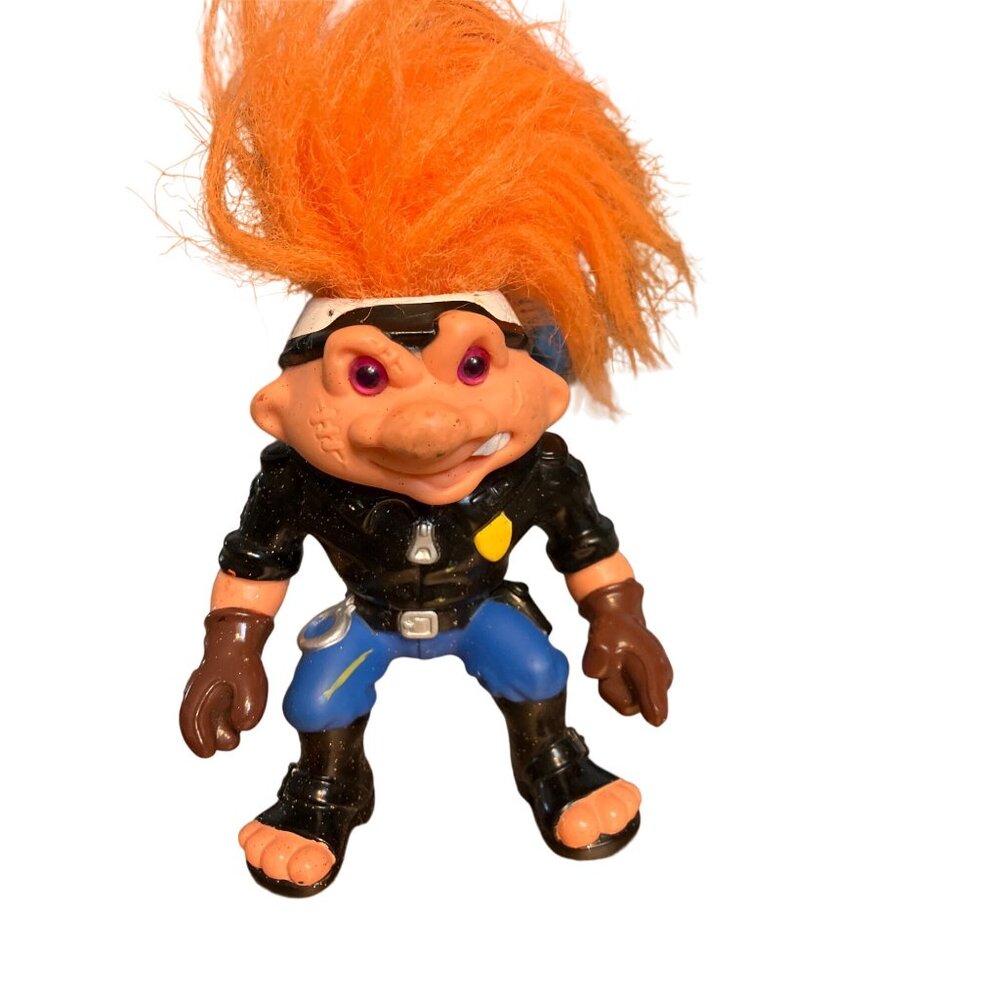 1992 Hasbro Battle Trolls Officer PaTroll Action Figure 4.5"